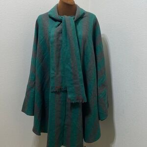 Triona Design Roisin Cape Poncho Donegal
Plaid Wool Ireland One Size Fits Most